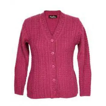 Lady Cardigan Full sleeves Pink